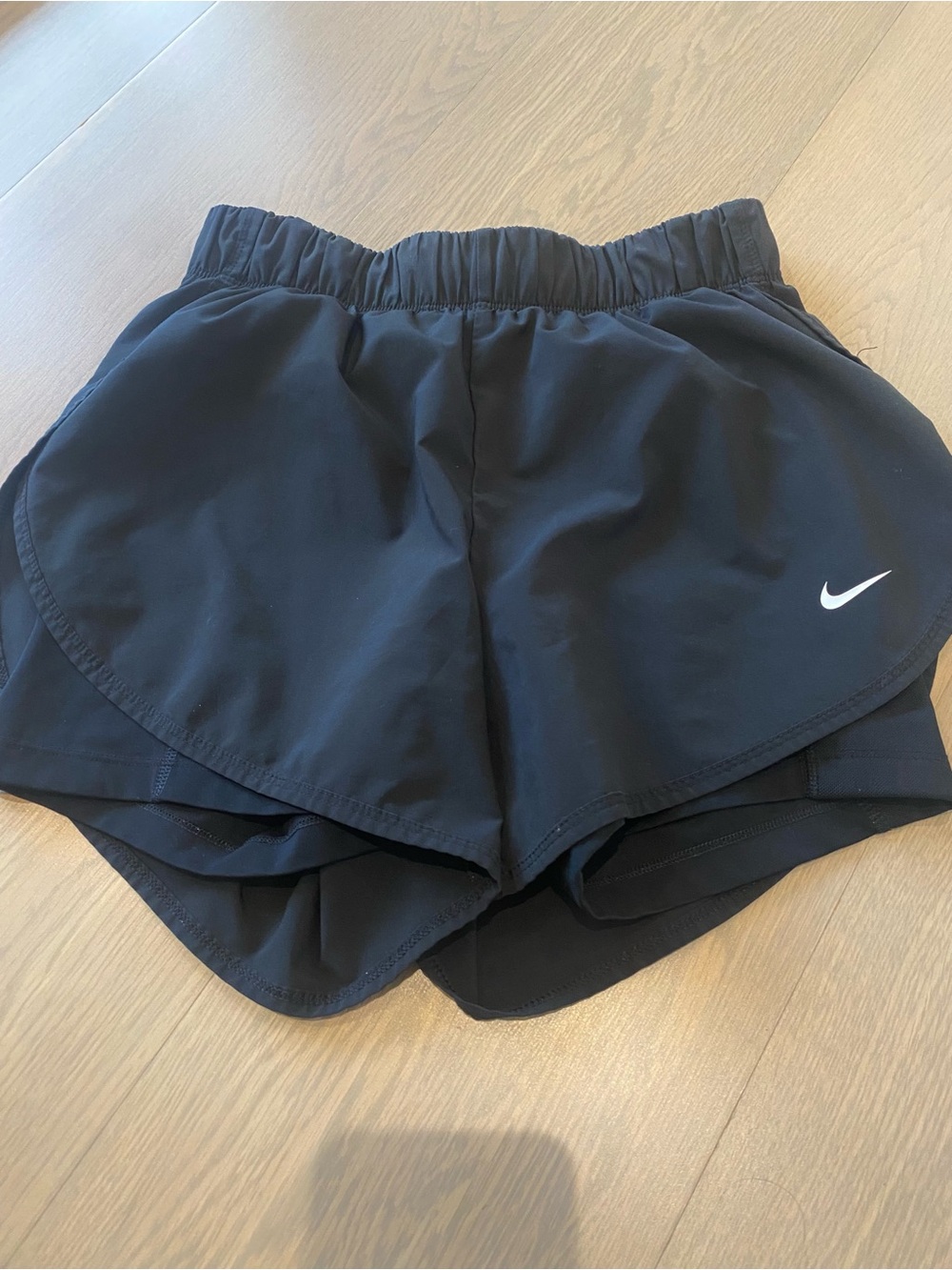 Nike Women's Black Layered Athletic Shorts